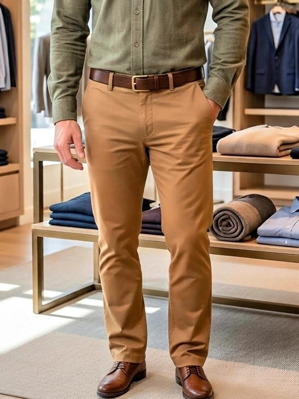 Banana Republic Traveler Tan Pant Slim Fit - Waist 32